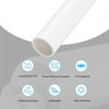 Unique Bargains High Impact Water Plumb Cable Sleeve PVC Rigid Round Pipes 20" Length - 3 of 4