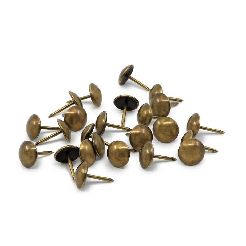 Dritz 7/16&#34; 300ct Home Smooth Decorative Nails Antique Brass, 3 of 4