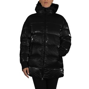 Spire By Galaxy Women's Modern Fit  Bubble Parka Jacket w/ Non Detachable Hood - 1 of 3