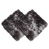 Chanasya Ruched Faux Fur Throw Pillow Covers - 2 Pieces - 18" x 18” - 4 of 4