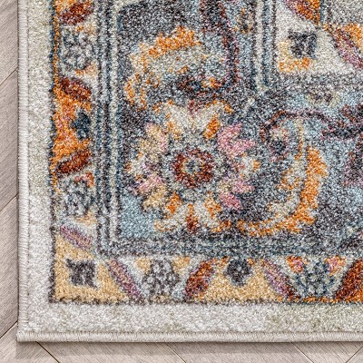 Rodeo Carno Multicolor Synthetic Bohemian Area Rug