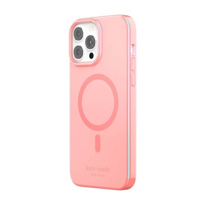 Kate Spade New York Apple iPhone 13 Pro Max/iPhone 12 Pro Max Protective Hardshell Case with MagSafe - Grapefruit Soda