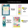 Global Printed Products Hardcover CY 2025 Fashion Planner - 7"x9" (Teal Floral) - 2 of 4