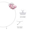6.6 FT Round Backdrop Stand Wedding Arch for Ceremony Metal Balloon Arch Stand Indoor Outdoor for Birthday, Wedding Decoration - 4 of 4