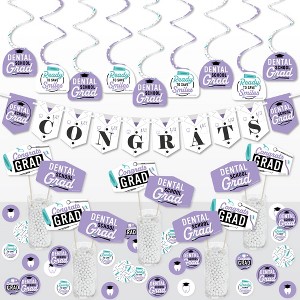 Big Dot of Happiness Dental School Grad - Dentistry and Hygienist Graduation Party Supplies Decoration Kit - Decor Galore Party Pack - 51 Pieces - 1 of 4