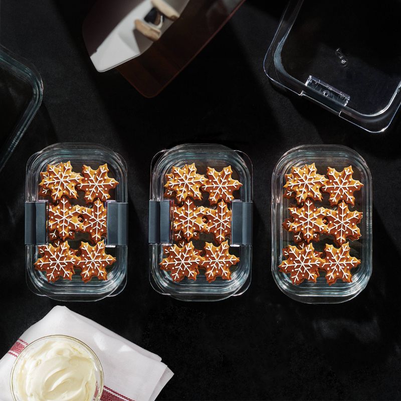 Rubbermaid Brilliance 18pc Glass Food Storage Container Set, 4 of 8
