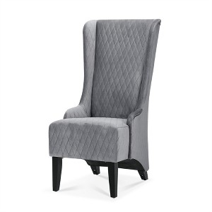 XINGHANZHENXUAN Accent Chair with Wooden Legs, Modern Wingback Reading Chair for Living Room, Bedroom, Office - 1 of 4