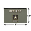 U.S. Army Retired Logo Makeup Cosmetic Bag Organizer Pouch - 4 of 4