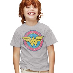 Boys' Short Sleeve Wonder Woman Classic 2 T-Shirt - 1 of 4