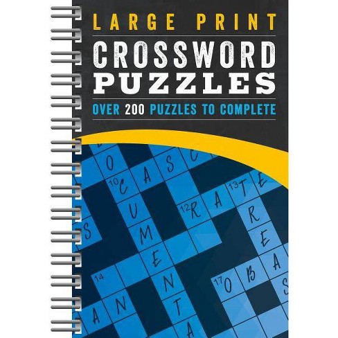 Large Print Crossword Puzzles By Parragon Books Spiral Bound Target