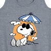 Women's - Peanuts - Snoopy's Beach Day Graphic Racerback Tank - 2 of 4