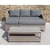 Courtyard Casual Canyon Bay Loveseat Daybed Combo  Converts from Loveseat with Chaise Lounge into Double Day bed - 2 of 4