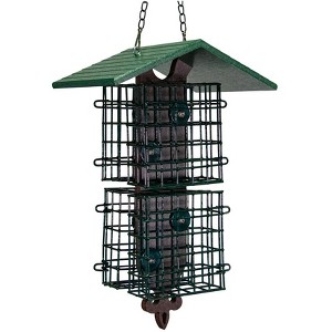 JCs Wildlife Quad Fleur de Lis Suet Feeder with Roof - 1 of 4