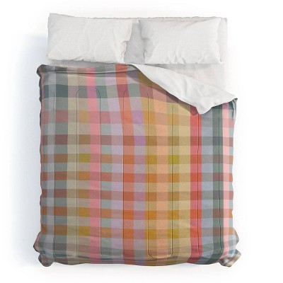 Deny Designs 3pc King Ninola Design Charming Nostalgia Gingham Comforter and Sham Set