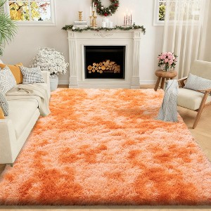 Super Soft Shaggy Rugs Fluffy Carpet, Modern Plush Area Rug for Living Room Bedroom Kids Room - 1 of 4