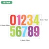 Unique Bargains Waterproof Vinyl Self-Adhesive Durable Mailbox Number Stickers Colorful - 3 of 4