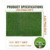 NAYSAYE Premium Artificial Turf Mat with Drainage Holes for Indoor Outdoor Pet Areas Garden Lawn Patio 5' x 10', Green - 2 of 4