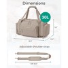 Generic 4-IN-1 Gym Bag for Women, TSA Lightweight Duffle Bag for Travel with Shoe Compartment - 2 of 4