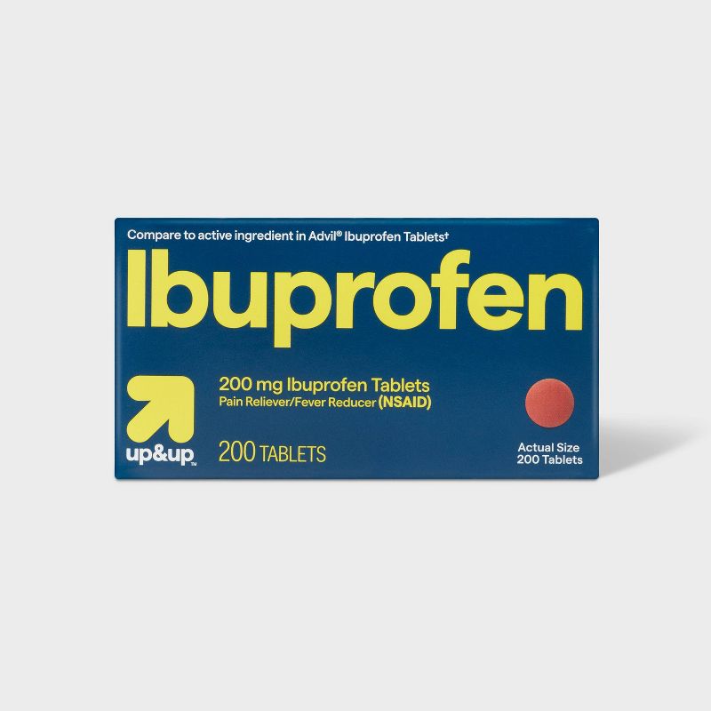 Ibuprofen (NSAID) Pain Reliever & Fever Reducer Tablets - up & up™, 1 of 9