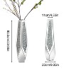 Artloge Luxury Crushed Diamond Mirrored Floor Flower Vase Silver Glass Vase - 2 of 4