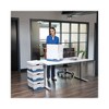 Bankers Box DATA-PAK Storage Boxes, Letter Files, 13.75" x 17.75" x 13", White/Blue, 12/Carton - 4 of 4