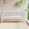 vidaXL Garden Bench Cushion - Melange Cream Non-Slip Outdoor/Indoor Seat Pad, 100% Polyester, 70.9" x 19.7" x 2.8" - 3 of 4