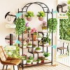 Artloge 5 Tier Tall Heavy Duty Metal Plant Stand Indoor Display Shelf Decorative Flower Shelves Pot Holder with 16 Hanging Hooks for Home Garden Patio - 4 of 4