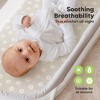 KeaBabies Organic Bassinet Sheet for Baby Girls, Boys, 2-Pack Soothe Bassinet Fitted Sheets, Bedside Bassinet Mattress Sheet - 4 of 4