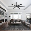 Airsurfer Windmill 72-in Color-Changing LED Matte Black with Black and Dark Brown Blades Ceiling Fan With Light - Remote Included ( 6 -Blade ) - 2 of 4