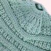 C.C Girl's One Size (2-5) Pony Tail Solid Cable Knit Winter Beanie - 3 of 3
