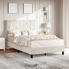 Queen Size Bed Frame, Upholstered Platform Bed Frame With Height Adjustable Headboard, Wood Slats Support, No Box Spring Needed, Noise Free - 2 of 4