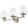 Livex Lighting Willow 3 - Light Vanity in  Brushed Nickel - 3 of 4