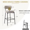DYHOME Bar Stools Set of 3, 27 Inches Counter Height Kitchen Bar Stools with Back, Modern Metal Tall Bar Stools for Kitchen Island - 2 of 4