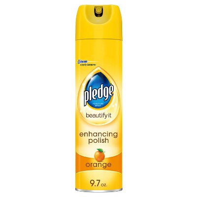 Pledge Enhancing Polish Spray Orange - 9.7oz