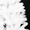 vidaXL 47.2" Pre-lit Artificial Christmas Tree - White Polyethylene Needle-Shaped Branches with 150 LED Lights - 4 of 4