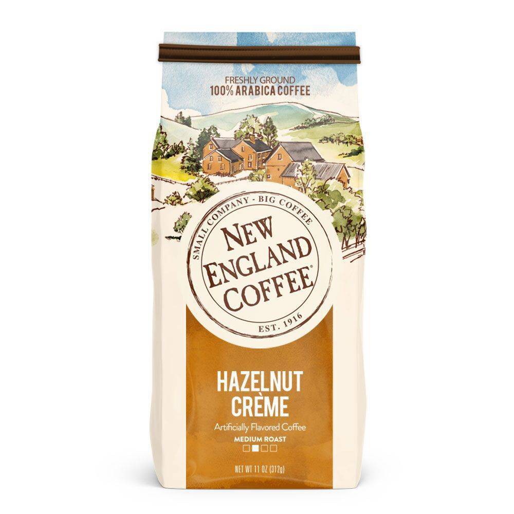 Photos - Coffee New England Hazelnut Crème Medium Roast  Ground  - 11oz