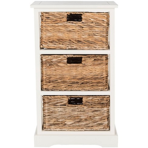 Safavieh Keenan Wicker Basket Storage Cabinet