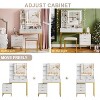 Makeup Vanity Desk with Mirror and Lights, Vanity Table with 5 Drawers, Vanity Set with Stool and Removable Side Storage Cabinet for Bedroom - 4 of 4