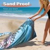 Tirrinia Large Hooded Beach Towel for Adults and Kids, Quick-Dry  Lightweight Microfiber Cape, 52 x 60 Inches - 3 of 4