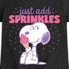 Girls' - Peanuts - Just Add Sprinkles Fitted Short Sleeve Graphic T-Shirt - 2 of 4