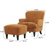 Christopher Knight Home Gerald Contemporary Boucle Upholstered Club Chair and Ottoman Set - 3 of 4