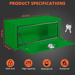 Iron Toolbox Single Door Car Tool Storage Under Vehicle Metal Tool Box Automotive Tool Organizer - 1 of 4