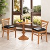 Tangkula Modern Dining Chair Set of 2 Upholstered Kitchen Chair w/Rubber Wood Legs - 4 of 4