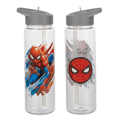 Spider-man Classic Amazing 24 Ounce Transparent Plastic Water Bottle :  Target