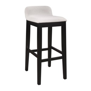 Maydena Barstool Black - Hillsdale Furniture: Non-Swivel, Counter Height, Low Back, Wood Legs - 1 of 4