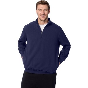 KingSize Fleece 1/4 Zip Sweatshirt - 6XL, Navy : Target