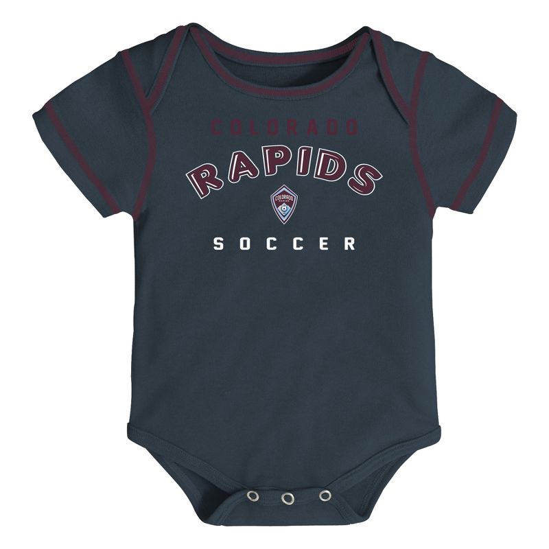 MLS Colorado Rapids Baby Boys' 3pk Bodysuit Set, 2 of 5