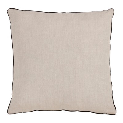 Natural Floral Daffodil Print Square Throw Pillow