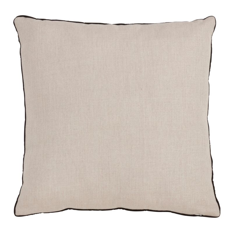 Saro Lifestyle Daffodil Pillow - Poly Filled, 18" Square, Natural, 2 of 4