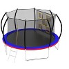 HFYee 1214/8*14FT Round Jump Trampoline Enclosure & Ladder for Backyard Fitness for Ages 8+ - 2 of 4